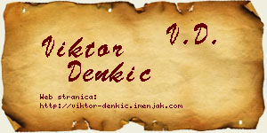Viktor Denkić vizit kartica